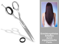 Friseurschere Ergonomisch Edelstahl Rostfrei 17 cm