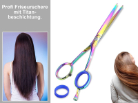 Haarschere Friseurschere Titan aus rostfreiem Edelstahl Frisierschere mit Extra Scharfer Schneide fr einen przisen Haarschnitt 5,5 Zoll