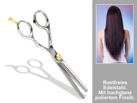 Haarschere Modellierschere Edelstahl Rostfrei mit Hochglanz Finish