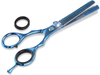 Effilierschere Haarschere 2-seitig gezahnt Friseurschere aus rostfreiem Edelstahl zum Ausdünnen der Haare