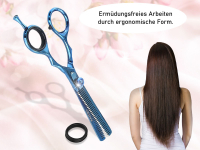 Effilierschere Haarschere 2-seitig gezahnt Friseurschere aus rostfreiem Edelstahl zum Ausdnnen der Haare