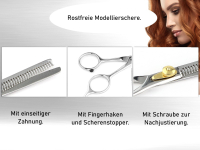 Haarschere Modellierschere Edelstahl Rostfrei zum Ausdnnen der Haare 15,7 cm