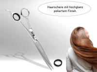 Haarschere Friseurschere 22 cm mit Hochglanz Finish