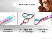 Haarschere Titan Ergonomisch Edelstahl Rostfrei 14 cm
