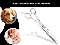 Fellschere Hundehaarschere 22 cm fr die Fellpflege