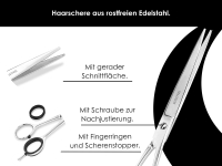 Friseurschere Edelstahl Rostfrei 20,7 cm mit Hochglanz Finish
