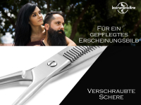 Effilierschere Haarschere zum Ausdnnen der Haare 18 cm