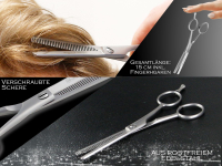 Modellierschere aus Solingen Effilierschere Haarschere Friseurschere mit einseitiger Zahnung Schere 5,5 Zoll - Made in Germany