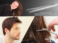 Haarschere aus Solingen Friseurschere Haarschneideschere mit Scharfem Schnitt und einseitiger Mikroverzahnung 15,24 cm