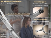 Haarschere aus Solingen Friseurschere Haarschneideschere mit Scharfem Schnitt und einseitiger Mikroverzahnung 15,24 cm
