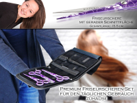 Haarscheren-Set 6 tlg Effilierer Solingen Effilierschere Friseurschere 15,24 cm