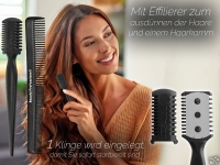 3-Teiliges Bartscheren Set ICE-Tempered 12.7 cm mit Kamm und Haar-Ausd�nner aus Solingen