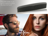 Kamm Haarschneidekamm Mnner und Frauen Haarkamm Frisierkamm Proffessioneller Taschenkamm - Bruchfest - Zum Haare schneiden - Hair Comb (Schwarz 2)