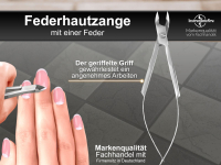 Profi Feder-Hautzange Nagelhautzange INOX