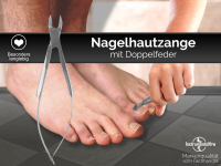 Profi Feder-Hautzange Nagelhautzange INOX