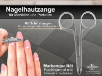 Nagelhautzange mit Scherengriff Edelstahl Rostfrei 8 cm