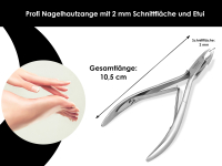 Nagelhautzange COBALT 2 mm Schnitt - 10,5 cm