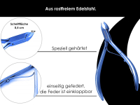 Hautzange Nagelhautzange Titan zum przisen entfernen der Nagelhaut