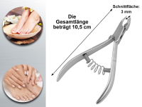 Nagelhautzange Hautzange Edelstahl Rostfrei 3 mm Schnitt