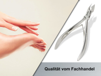 Premium Nagelhautzange Hautzange Nagelhautschere mit Scharfer und Feiner 10 mm Schnittflche Nagelhautschneider fr eine przise Entfernung der Nagelhaut - Rostfrei Edelstahl