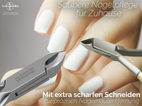 Premium Nagelhautzange Hautzange mit scharfem und glattem Schnitt aus Rostfreiem Edelstahl Manikre Zange