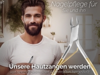 Premium Nagelhautzange Hautzange mit scharfem und glattem Schnitt aus Rostfreiem Edelstahl Manik�re Zange