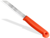 Gemsemesser Obstmesser Schlmesser aus Solingen Kchenmesser Orange Made in Germany Universal Messer mit Scharfer Klinge aus Rostfreiem Edelstahl Splmaschinen geeignet - Lang