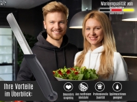 6-Teiliges Gem�semesser Set aus Solingen K�chenmesser mit gezahnter scharfer Schnittfl�che