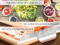 Obstmesser Set 4-Teilig Gemsemesser aus Solingen 16 cm