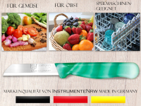Obstmesser aus Solingen 4er Set Kchenmesser Gemsemesser 16 cm