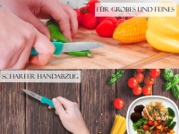 Solinger Gemsemesser Obstmesser Schlmesser aus Rostfreien Edelstahl zum Schneiden oder Schlen von Obst & Gemse 18 cm