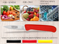 2-Teiliges Gemsemesser Set aus Solingen Obstmesser Mittelspitz Edelstahl Rostfrei
