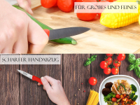 2-Teiliges Gemsemesser Set aus Solingen Obstmesser Mittelspitz Edelstahl Rostfrei