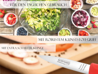 2-Teiliges Gemsemesser Set aus Solingen Obstmesser Mittelspitz Edelstahl Rostfrei