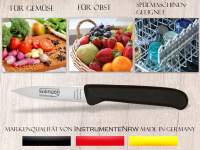 Solinger Schlmesser Gemsemesser Obstmesser aus Rostfreien Edelstahl zum Schneiden oder Schlen von Obst & Gemse 18 cm