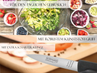 Solinger Schlmesser Gemsemesser Obstmesser aus Rostfreien Edelstahl zum Schneiden oder Schlen von Obst & Gemse 18 cm