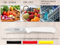 Obstmesser Set Solingen Gemsemesser aus Rostfreiem Edelstahl Wei