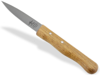 Gemüsemesser Solingen Schälmesser Buche Holzgriff Made in Germany Allzweckmesser Universal Messer mit Rostfreier Mittelspitzer Messerklinge Obstmesser zum Schneiden Schälen von Obst und Gemüse