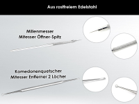 Komedonenquetscher Mitesser-Set 2-Teilig Kosmetik-Instrument