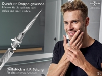 Milienmesser MIlien�ffner Mitesserentferner Komedonenquetscher zum �ffnen von Mitessern, Pickeln oder eingewachsenen Barthaaren Pickelentferner Abbschraubbar aus Edelstahl 15,5 cm