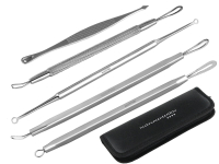 Komedonenquetscher Pickelentferner Mitesser Entferner-Set Kosmetik Instrumente zur Gesichtsreinigung  und Pflege