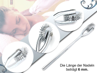 Zackenrad Nervenrdchen Rostfrei Sensibilittsrad Set 2 Massageroller 1 + 3 Nadelrollen Nadelrad Massagegert Nervenrad