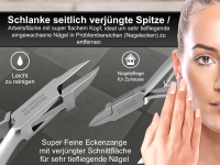 Eckenzange 11 cm extraspitz superschlank