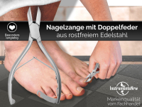 Nagelzange 14 cm mit Sperre & Doppelfeder