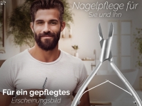 Nagelzange Eckenzange Nagelschere abgerundet Pedik�re Nagelknipser zum k�rzen von Fu�n�gel und Fingern�gel aus rostfreiem Edelstahl
