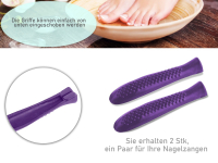 Anti Rutsch Griffe fr Fupflegezangen und Manikrezangen Lila