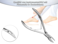 Nagelzange 10 cm mit abgerundeten Schneidbacken