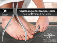 Nagelzange 10,5 cm mit leicht gebogener Schnittflche