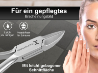 Nagelzange 10,5 cm mit leicht gebogener Schnittflche