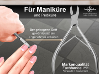 Nagelzange 10,5 cm mit leicht gebogener Schnittflche